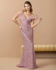 Embellished Strapless Gown with Sculptural Drape